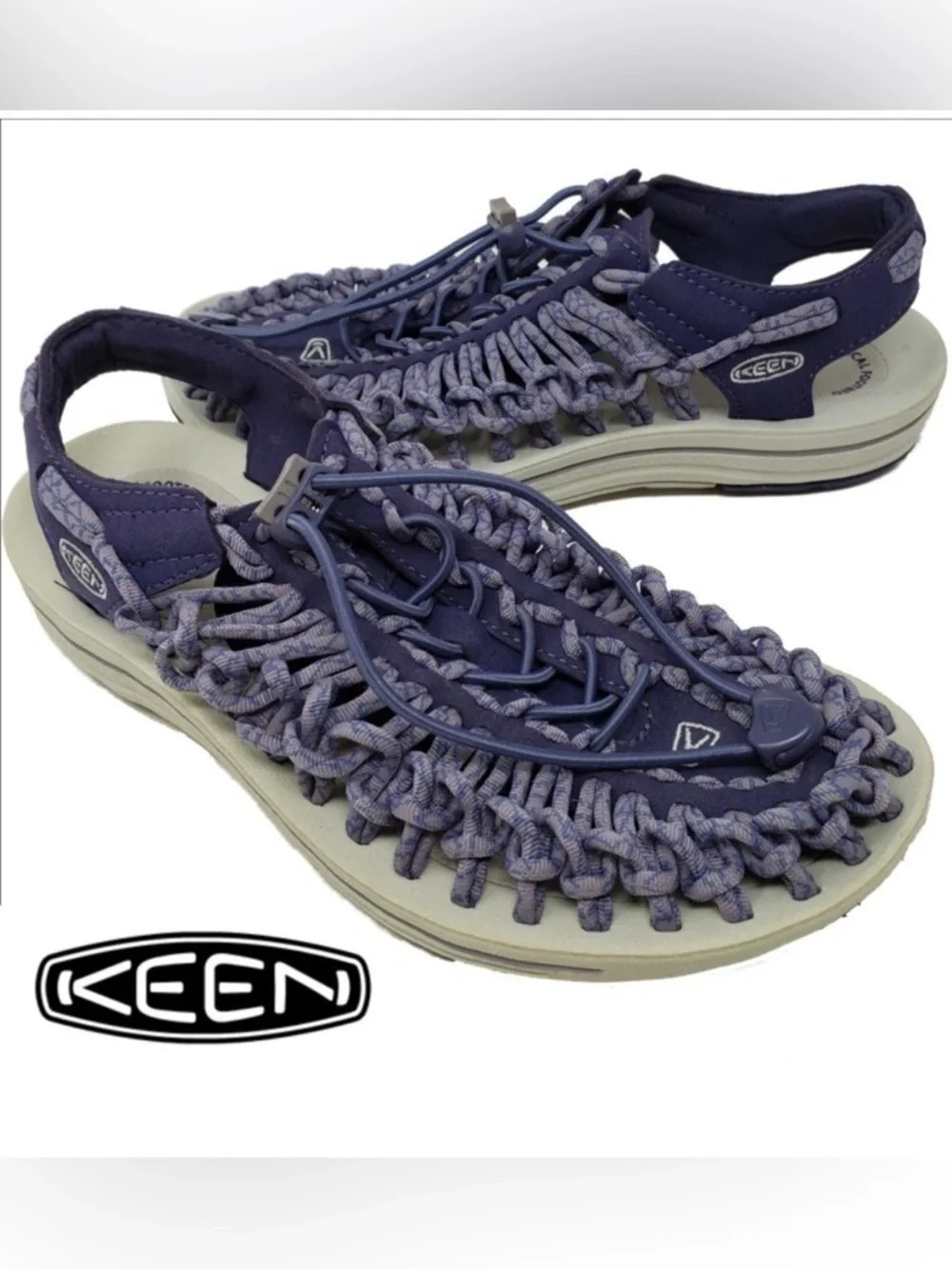 Keen Uneek Sport Sandals Womens US 6.5 Lavender Two Cord Comfort - Picture 2 of 9